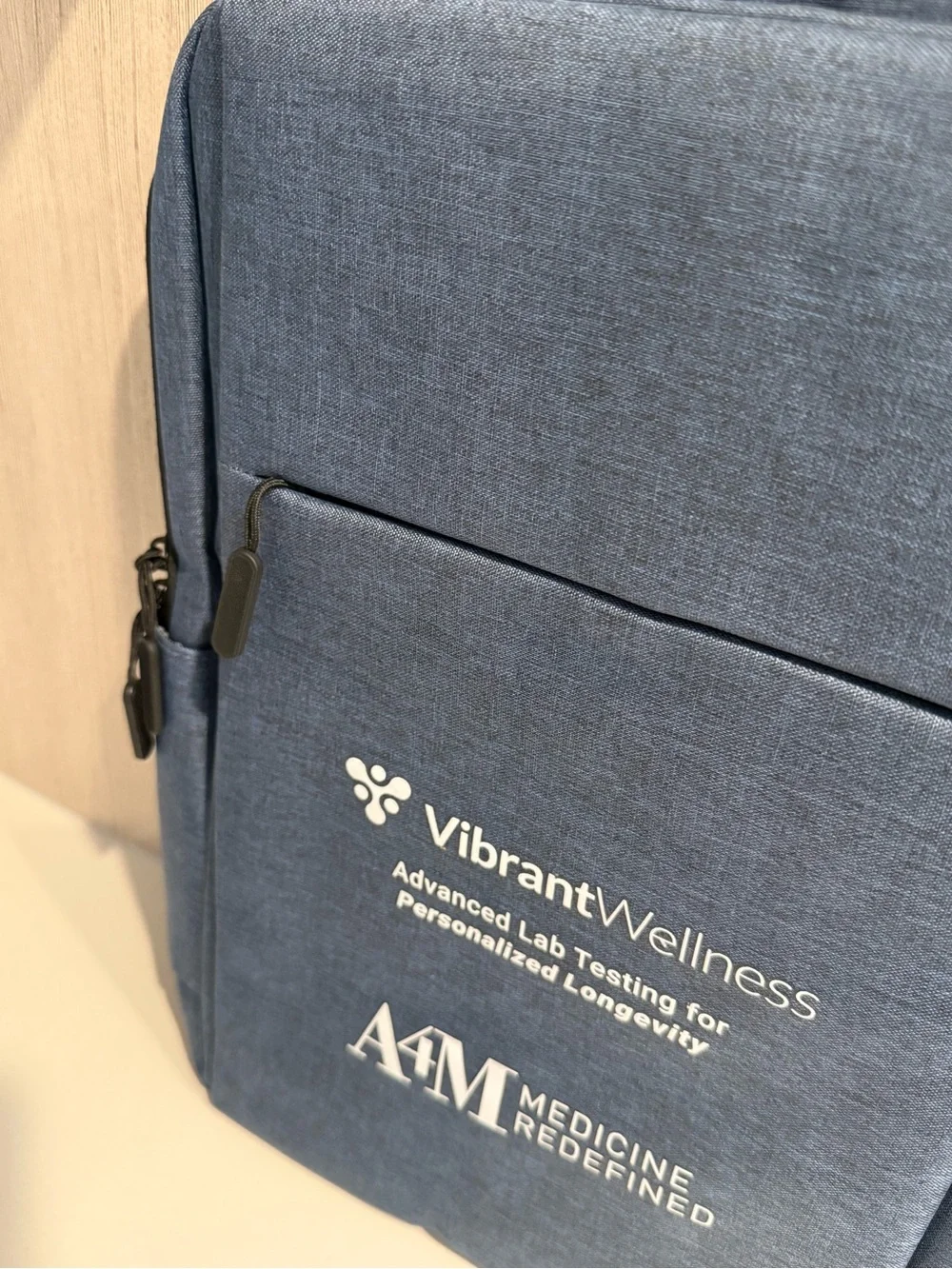 Vibrant Wellness A4M Blue Men’s Tech Backpack